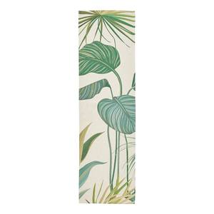 Tafelloper Tropical polyester/linnen - natuurlijk