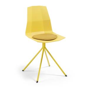 Galette de chaise Stick Polyester - Jaune moutarde