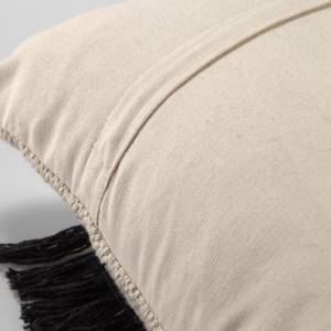 Housses de coussin Odelia (lot de 2) Coton - Beige / Noir