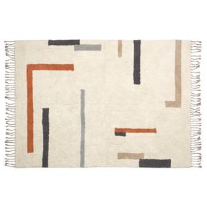 Kurzflorteppich Bahiia Baumwolle / Polyester - Beige