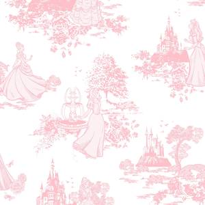 Vliestapete Disney Princess Vlies - Rosa