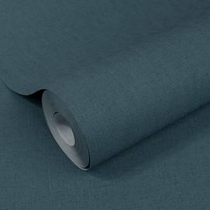 Vliestapete Textil II Vlies - Jeansblau