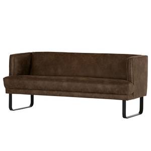 Banquette Rachid Cognac vintage - Largeur : 190 cm