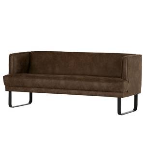 Banquette Rachid Cognac vintage - Largeur : 170 cm