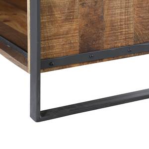 Sideboard Toleos Mango sägerau massiv / Eisen - Mangoholz / Schwarz