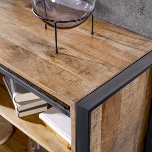 Sideboard Toleos Mango sägerau massiv / Eisen - Mangoholz / Schwarz