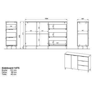 Sideboard California I Graphit