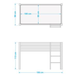 Lit mezzanine Jelle Pat’Patrouille I Bleu clair - 90 x 190cm - Avec échelle