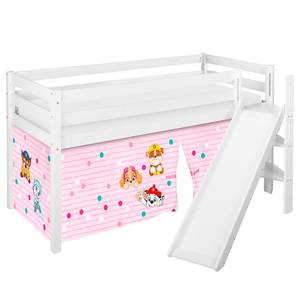 Hochbett Jelle Paw Patrol II mit schräger Rutsche - Rosa - 90 x 200cm