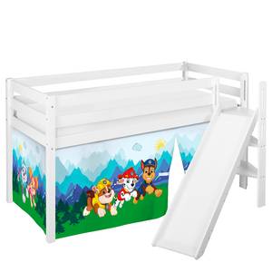 Hochbett Jelle Paw Patrol II mit schräger Rutsche - Hellblau - 90 x 200cm