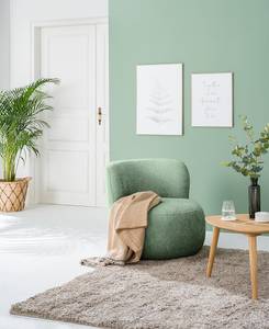 Fauteuil LOVELOCK Tissu Bouclé Cady: Vert pastel