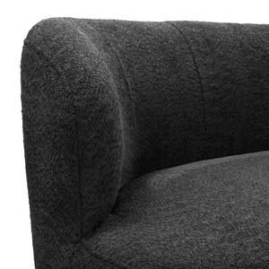 1,5-Sitzer Sofa LOVELOCK Bouclé Stoff Cady: Schwarz