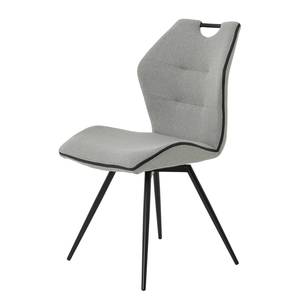 Chaise capitonnée Theres Gris lumineux - Lot de 4