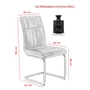 Freischwinger Caliento Braun - 4er Set