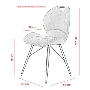 Polsterstuhl Glin Hellbraun - 4er Set