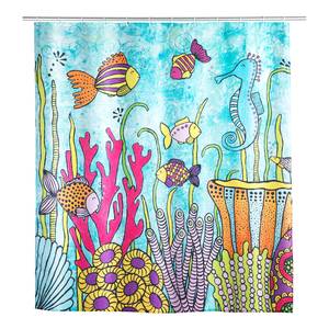 Rideau de douche Ocean Life Polyester - Multicolore