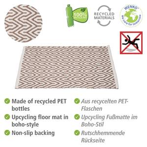 Tapis de bain Altai Polyester - Beige / Blanc