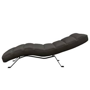 Chaise longue Kasson Tessuto Bouclé Abby: Antracite - Nero