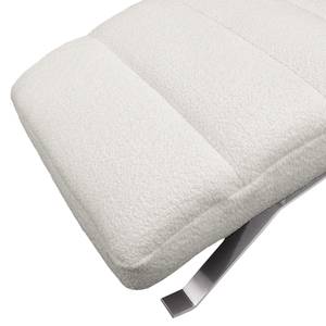 Chaise relax Kasson Tissu Bouclé Abby: Gris clair - Argenté