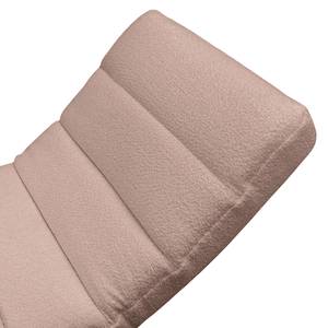 Ligfauteuil Kasson Bouclé Stof Abby: Mauve - Zwart