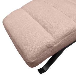 Chaise longue Kasson Tessuto Bouclé Abby: Mauve - Nero