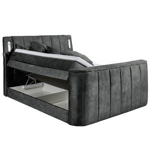 Lit boxspring Touch I Microfibre Salvo: Anthracite