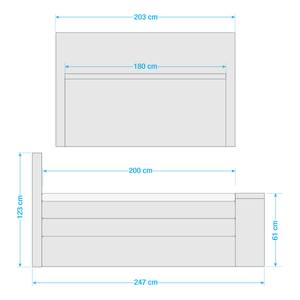 Letto boxspring Trönö I Microvelours Thala: sabbia