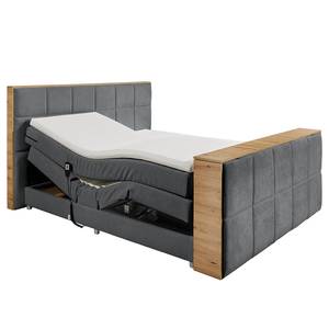 Lit boxspring Sydney II Bouclé tissu Raya: Anthracite