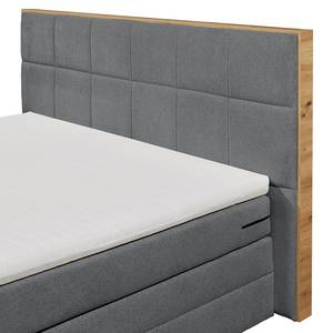 Boxspringbett Sydney II Bouclé Stoff Raya: Anthrazit