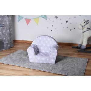 Fauteuil enfant Royal Tissu - Gris / Blanc