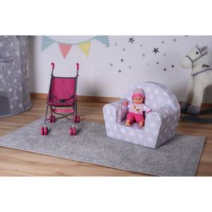 Fauteuil enfant Royal Tissu - Gris / Blanc