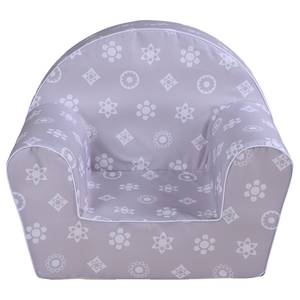 Kinderfauteuil Royal geweven stof - grijs/wit