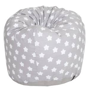 Pouf per cameretta Drop - Tessuto - Grigio / Bianco