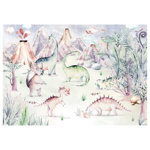 Papier peint Dino Playground Multicolore - Autres - 400 x 280 x 0.1 cm