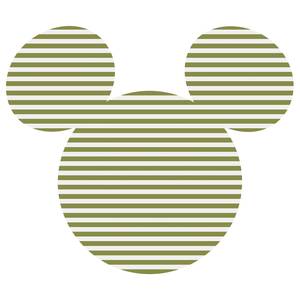 Fotobehang Mickey Head Stripes Zelfklevend
