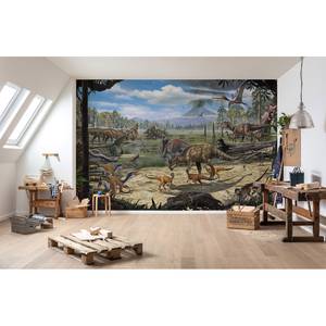 Fotomurale Dinosaurs on the Shore Multicolore - Altro - 400 x 280 x 0.1 cm