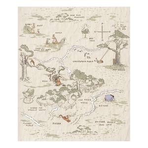 Papier peint Winnie the Pooh Map Multicolore - Autres - 200 x 240 x 0.1 cm
