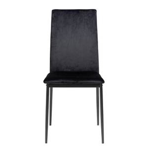 Gestoffeerde stoel Domenica III (4 stuk) Zwart