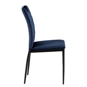 Gestoffeerde stoel Glendive (set van 4) Zeeblauw