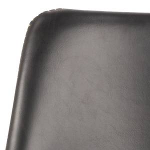 Chaise de bar Gustave Imitation cuir / Fer - Noir