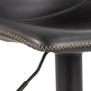 Chaise de bar Gustave Imitation cuir / Fer - Noir