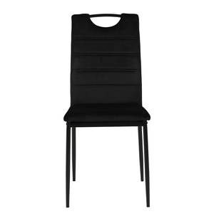 Gestoffeerde stoel Glendive (set van 4) Zwart