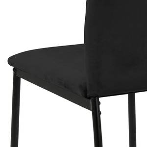 Gestoffeerde stoel Glendive (set van 4) Zwart