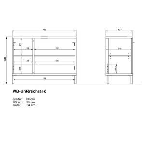 Wastafelonderkast Yonkers Kasjmier