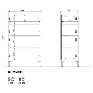 Badkamerset Yonkers III (3-delig) inclusief verlichting - Grafiet