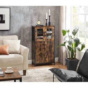 Kast Morristown bruin/zwart