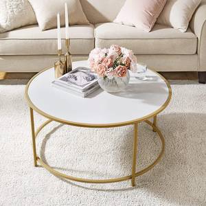Tavolino da salotto Poygan II Bianco / Oro