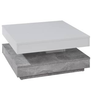 Tavolino da salotto Universal II Bianco / Effeto cemento
