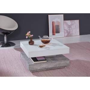 Salontafel Universal II Wit/Concrete look