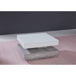 Table basse Universal II Blanc / Imitation béton
